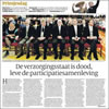 Voorpagina Volkskrant in 2013 nadat in de Troonrede de participatiesamenleving was geproclameerd.